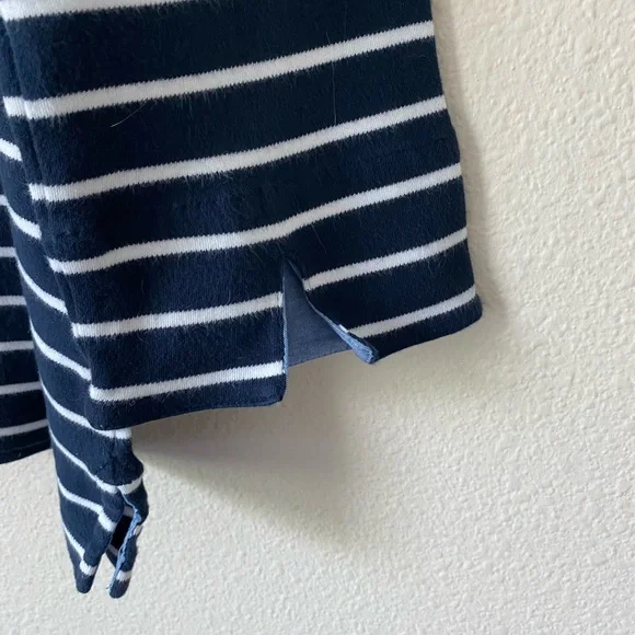Nautica Women’s Navy & White Striped 3/4 Sleeve Nautical Shirt Size Medium - Picture 14 of 16